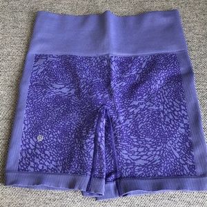 Lululemon purple workout shorts
